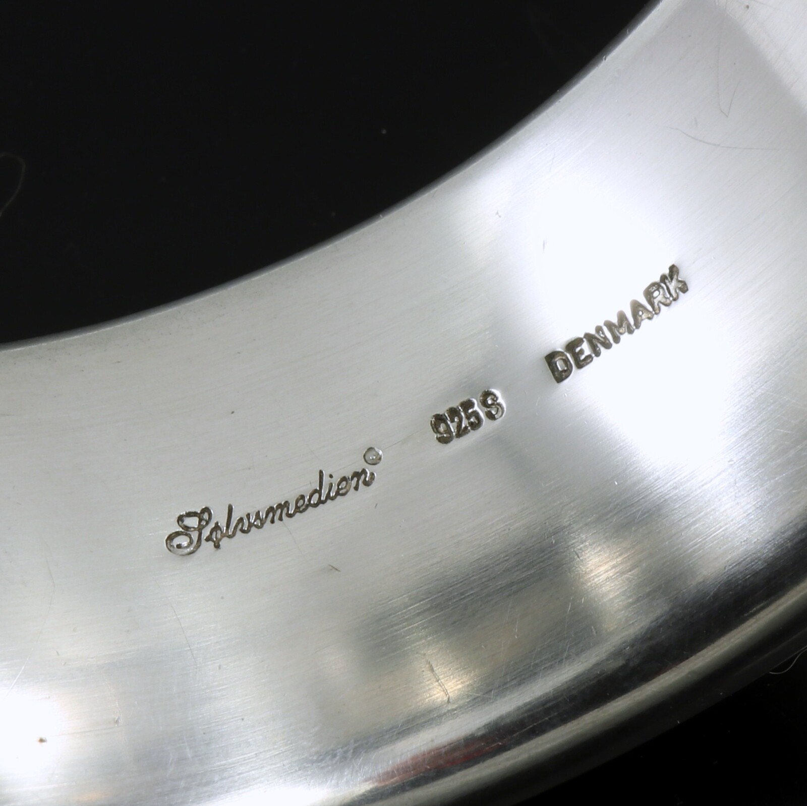 SIK – Denmark. Large Hindged Sterling Silver Bangle – 1960s