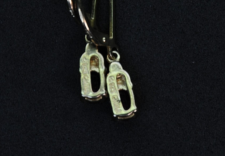 Ross Simons Sterling Silver Ruby Tested Earrings