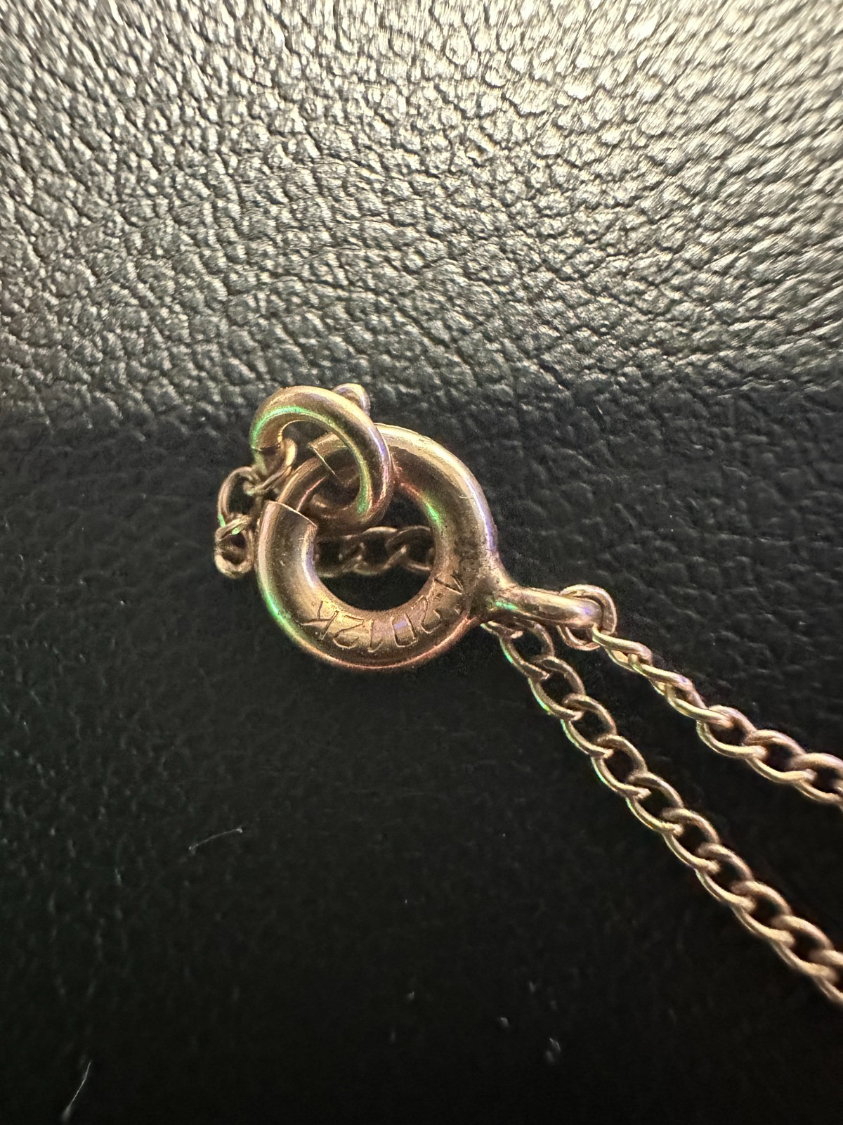 Vintage 1/20 12K Gold Filled Curb Chain Necklace Fine Delicate – 13″