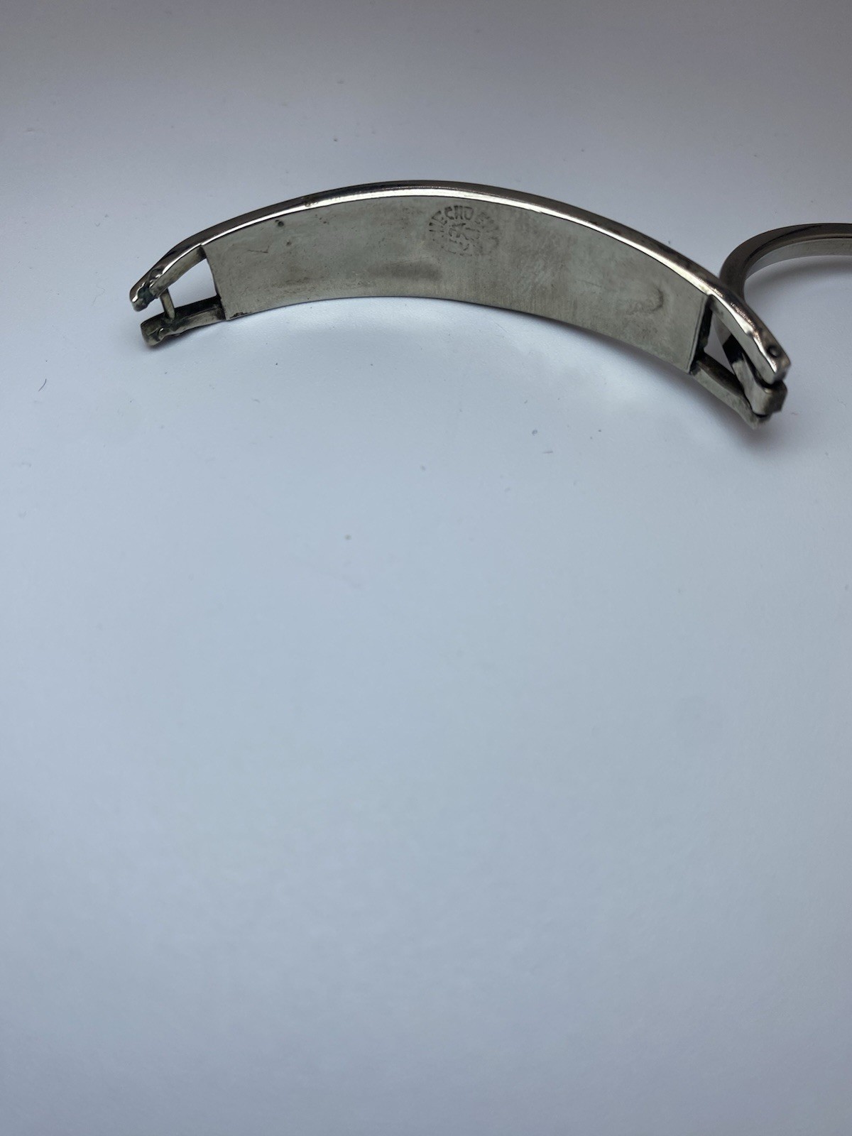 Pick (1)Mexico Silver Abalone Inlay Tension Cuff Bracelet-Black,Purple, or Pink
