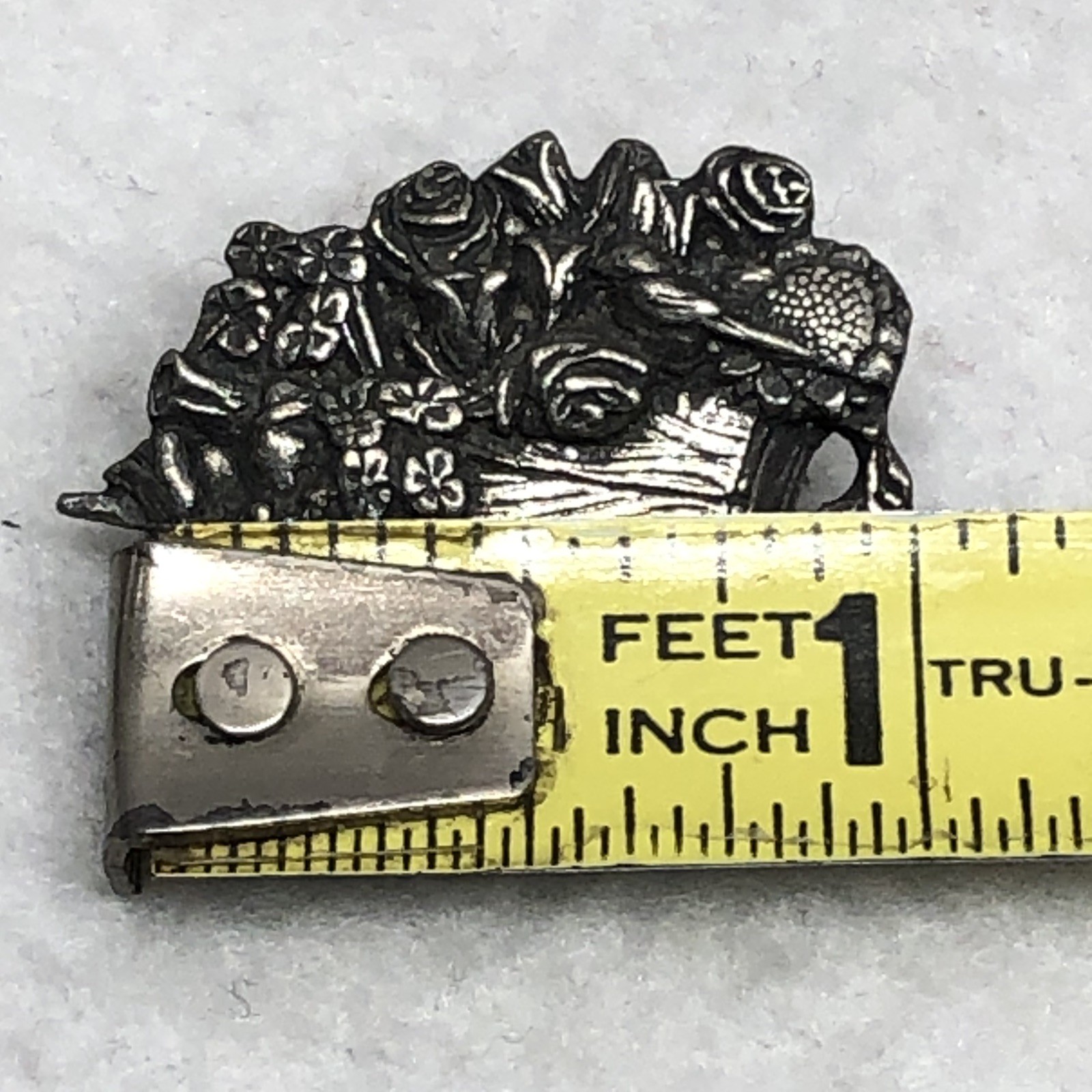 Wheelbarrow Cart With Roses Birds And Blooms Pin Brooch Garden Lim Ed Vtg 2001