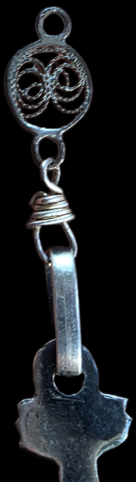Fine Antique 18Th Century Silver Double Sided Virgin Mary Jesus Pendant C 1700