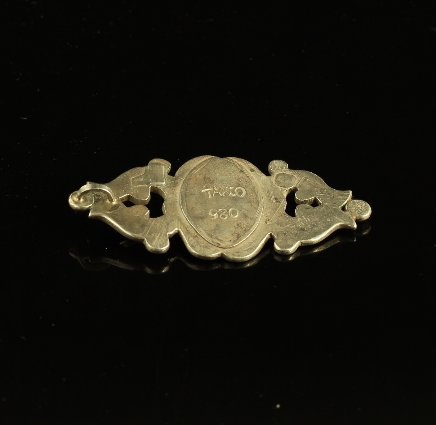 Vintage Taxco Mexico 980 Silver Heavy Gauge Pin Brooch