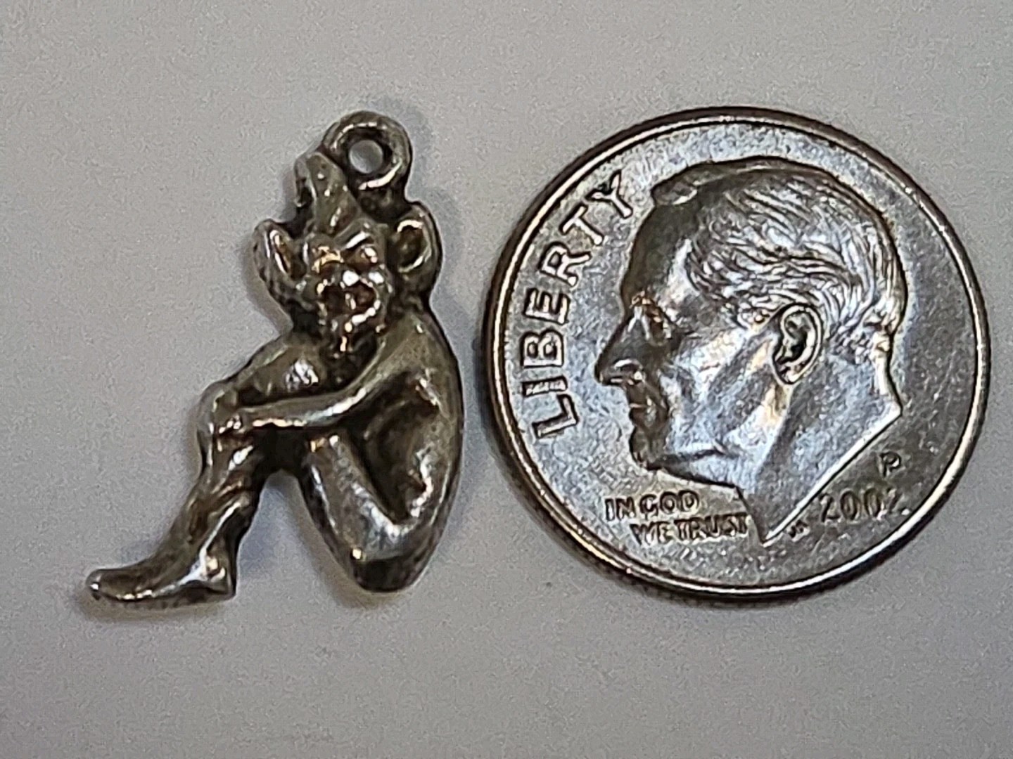 Sterling Silver ~ Elf Charm ~ Leprechaun ~ Pixie! ~ VINTAGE