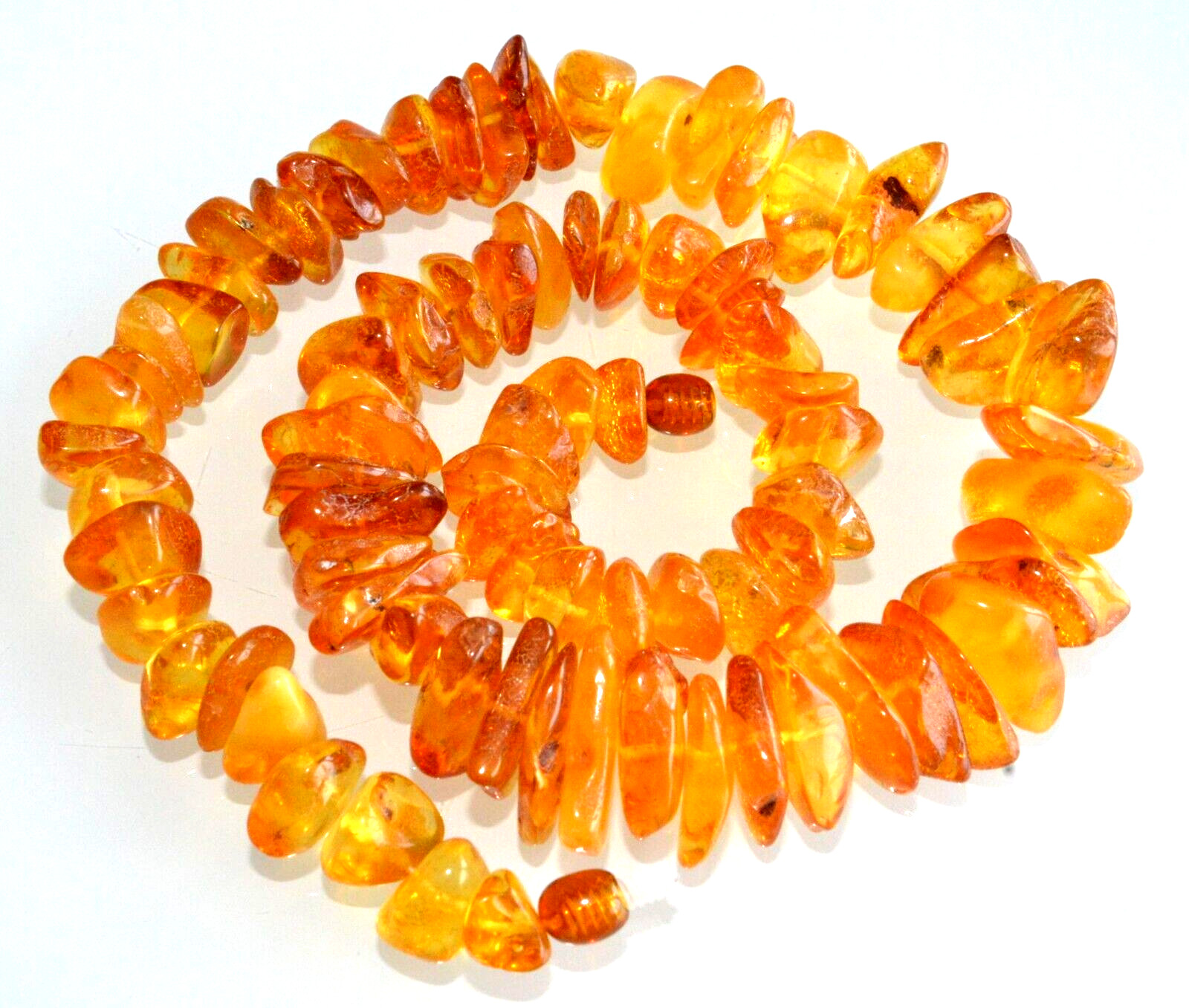 58gr RUSSIAN SOVIET BALTIC AMBER BEAD NECKLACE 琥珀 BRACELET STONE PENDANT EARRING