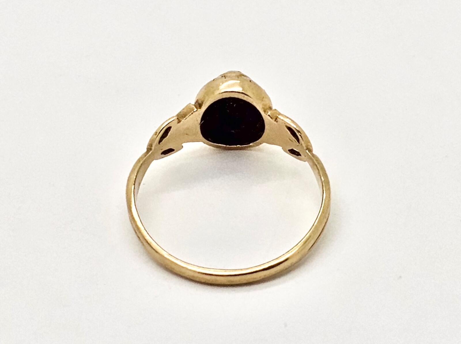 VINTAGE 1985 SALISBURY STATE COLLEGE 14K GOLD LAB EMERALD SCHOOL RING,6.5