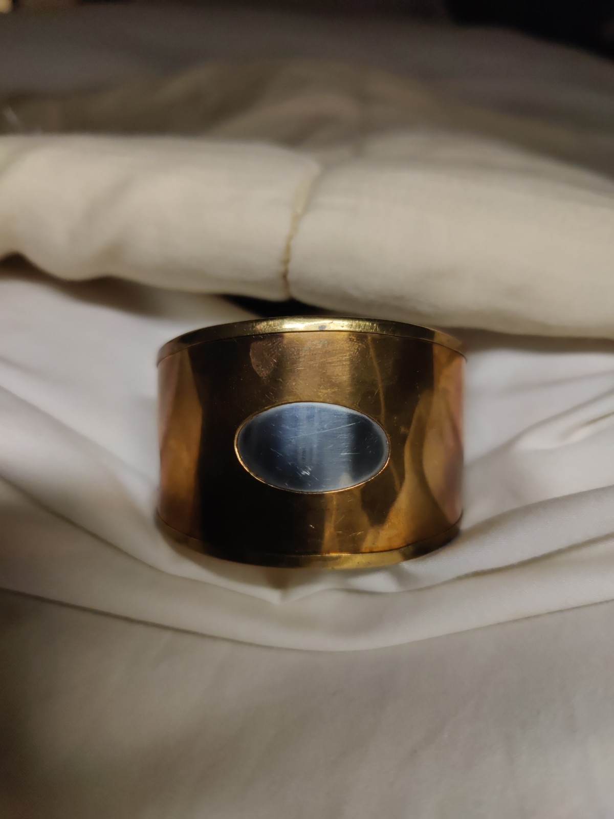 Vintage Modernist Brutalist Cuff Bracelet Copper Brass Silver Artisan