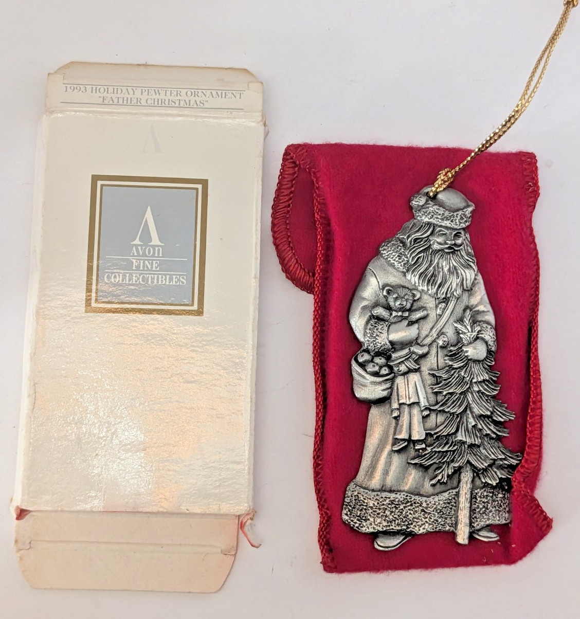 Avon Cameo Necklace + 1993 Pewter Ornament + Aspen Leaf Jewelry Lot NICE