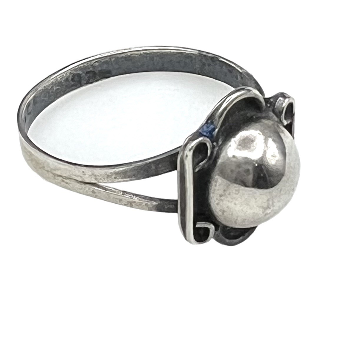 Vintage Ball Design 925 Sterling Silver Ring Child’s Size 4.25 Signed