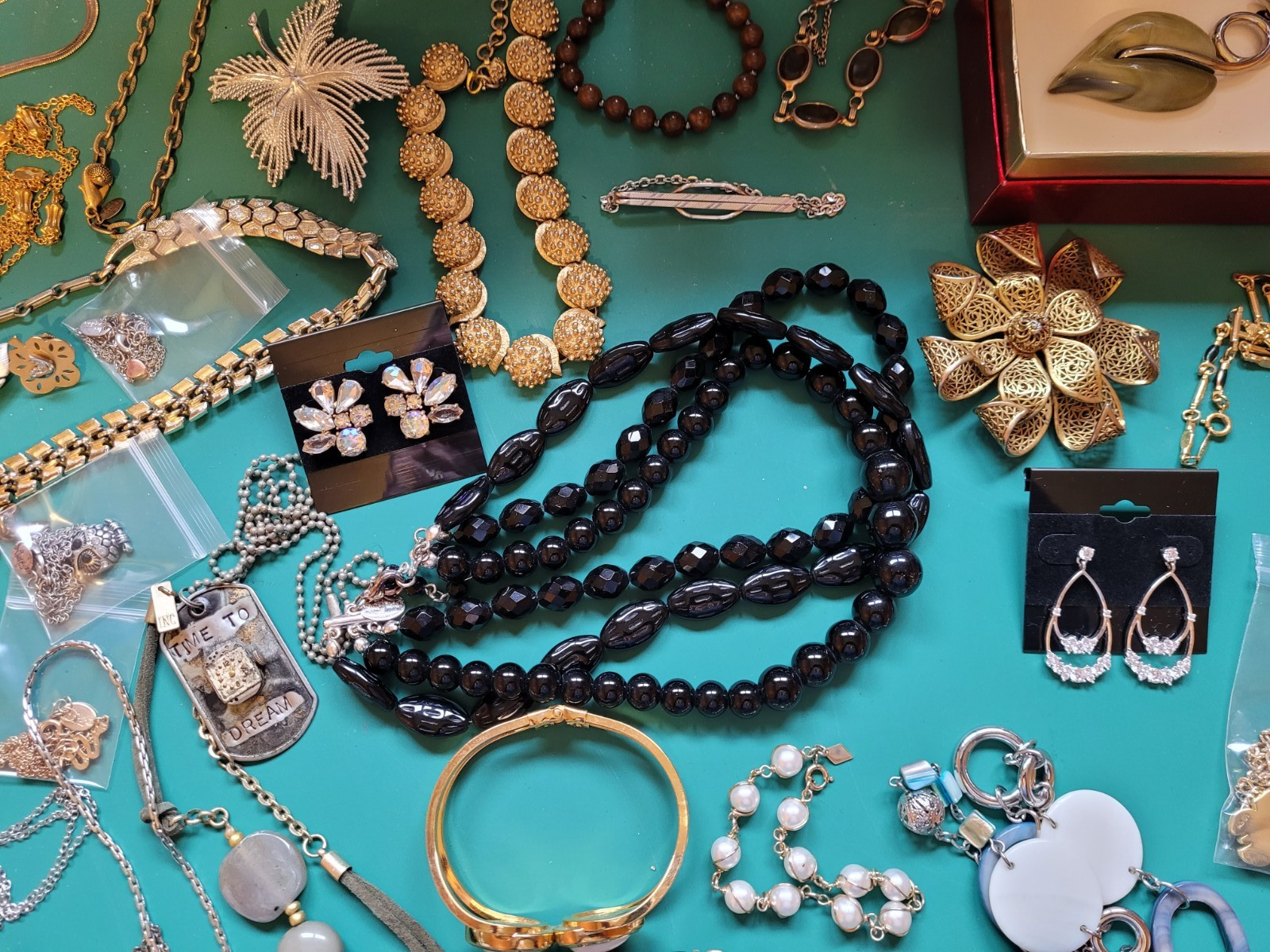 Lot of Vintage to Now Designer Signed Jewelry 55+ pieces Wear or Resell