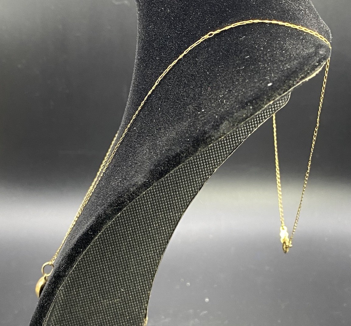 Vintage Marathon 14K Solid Gold Puffy Heart 12K GF Crown Chain Necklace Set