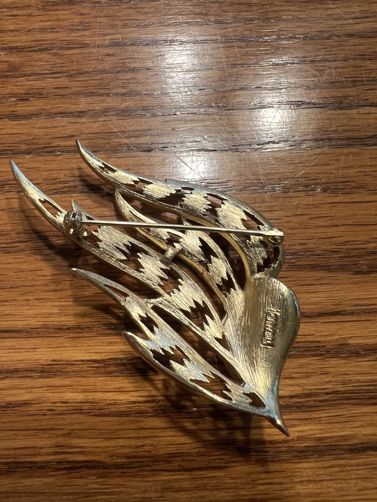 Vintage Crown Trifari Brooch Pins Gold Tone Silver Tone