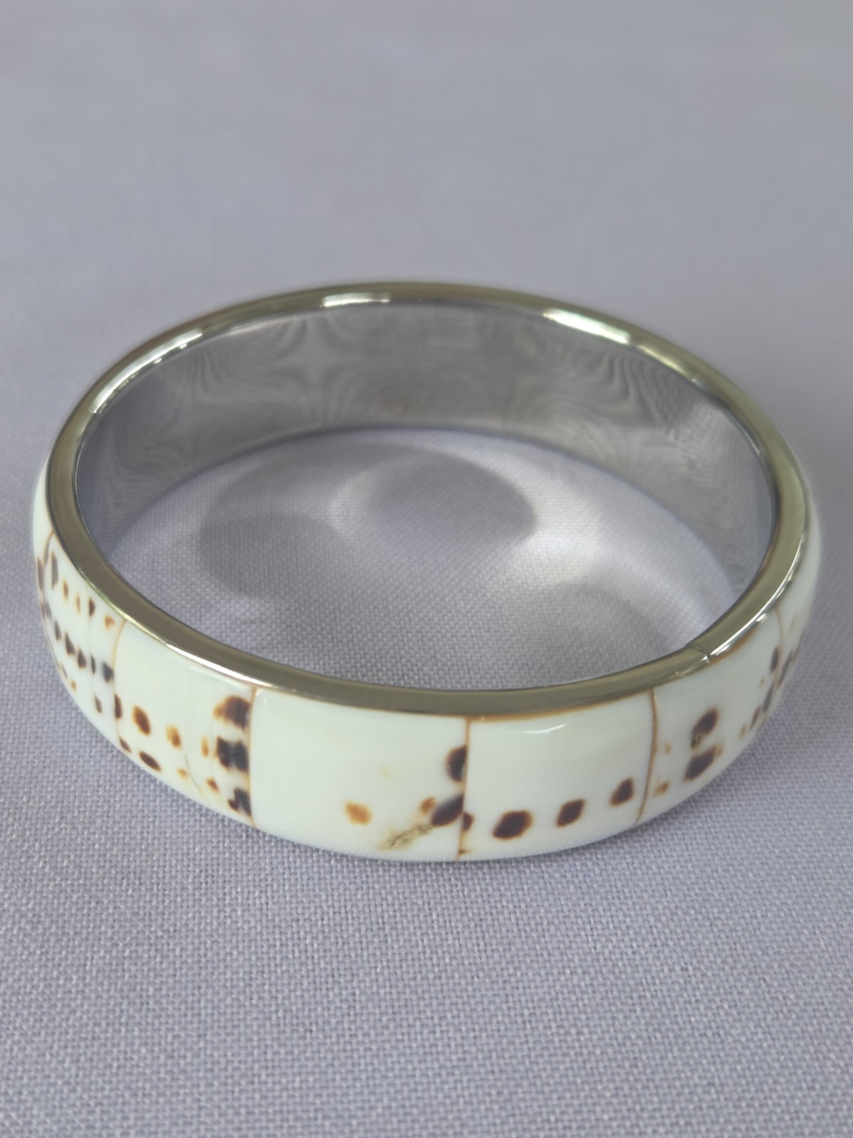 Tiger Cowrie Shell Bracelet Set Vintage Beach Natural Cream Brown White