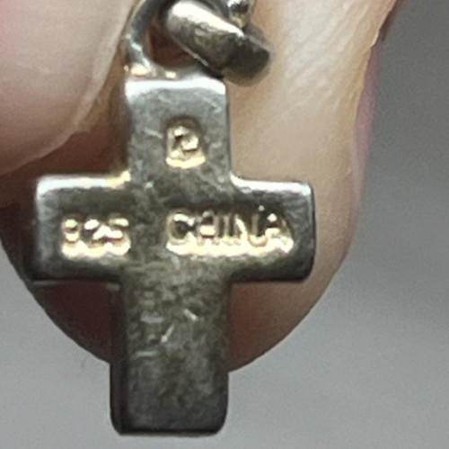 Sterling 925 Gold Wash Delicate Charm Bracelet Cross Heart Butterfly Ross Simons