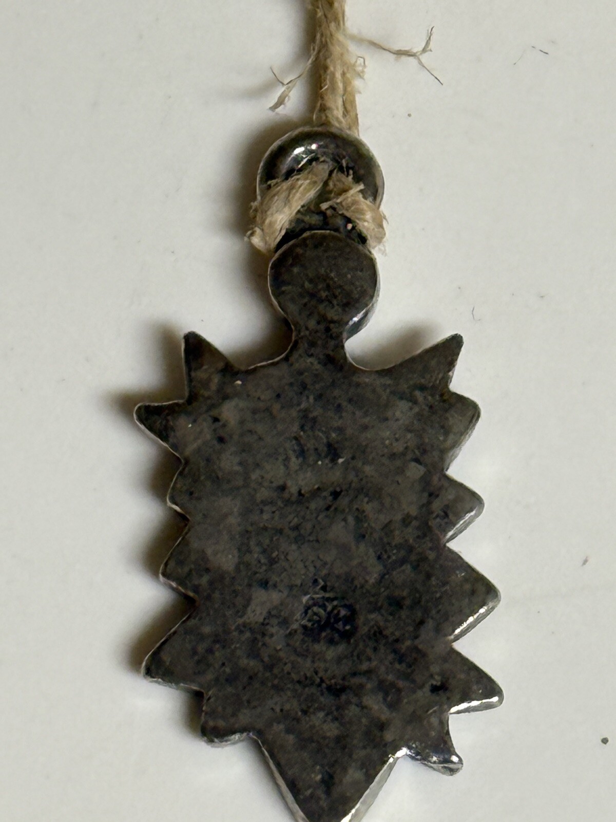 Vintage Silver Radiant Woman Pendant Charm