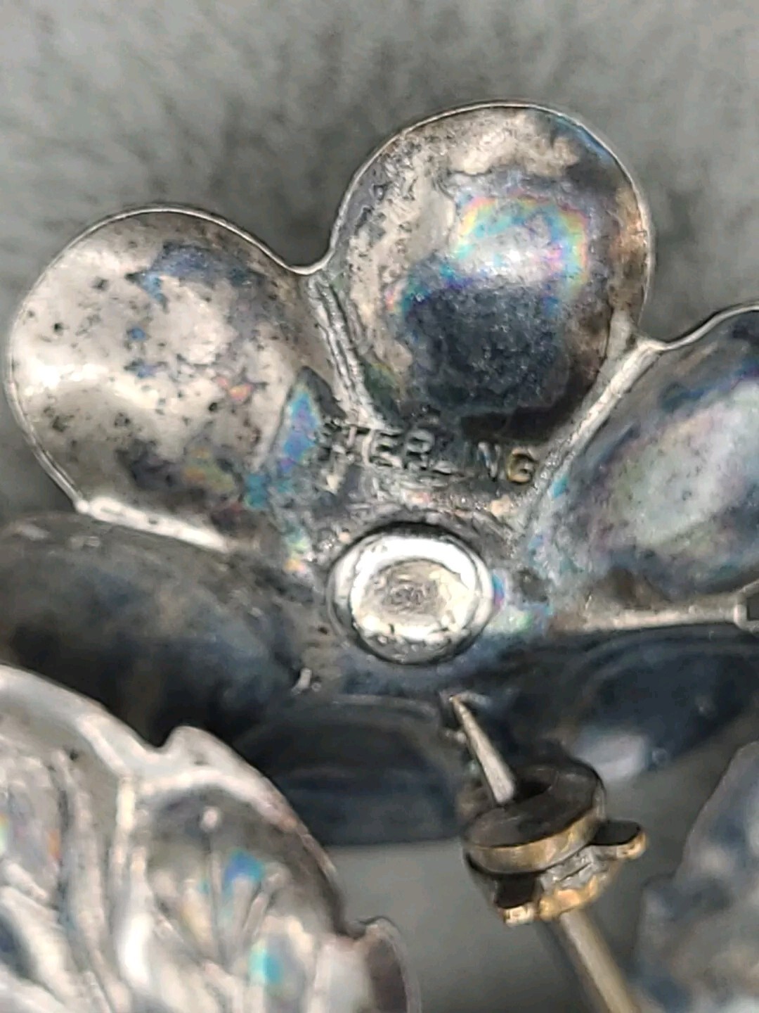 Vintage Sterling Silver pin Brooch Rose Floral Bundle Symbol Of Love Beauty