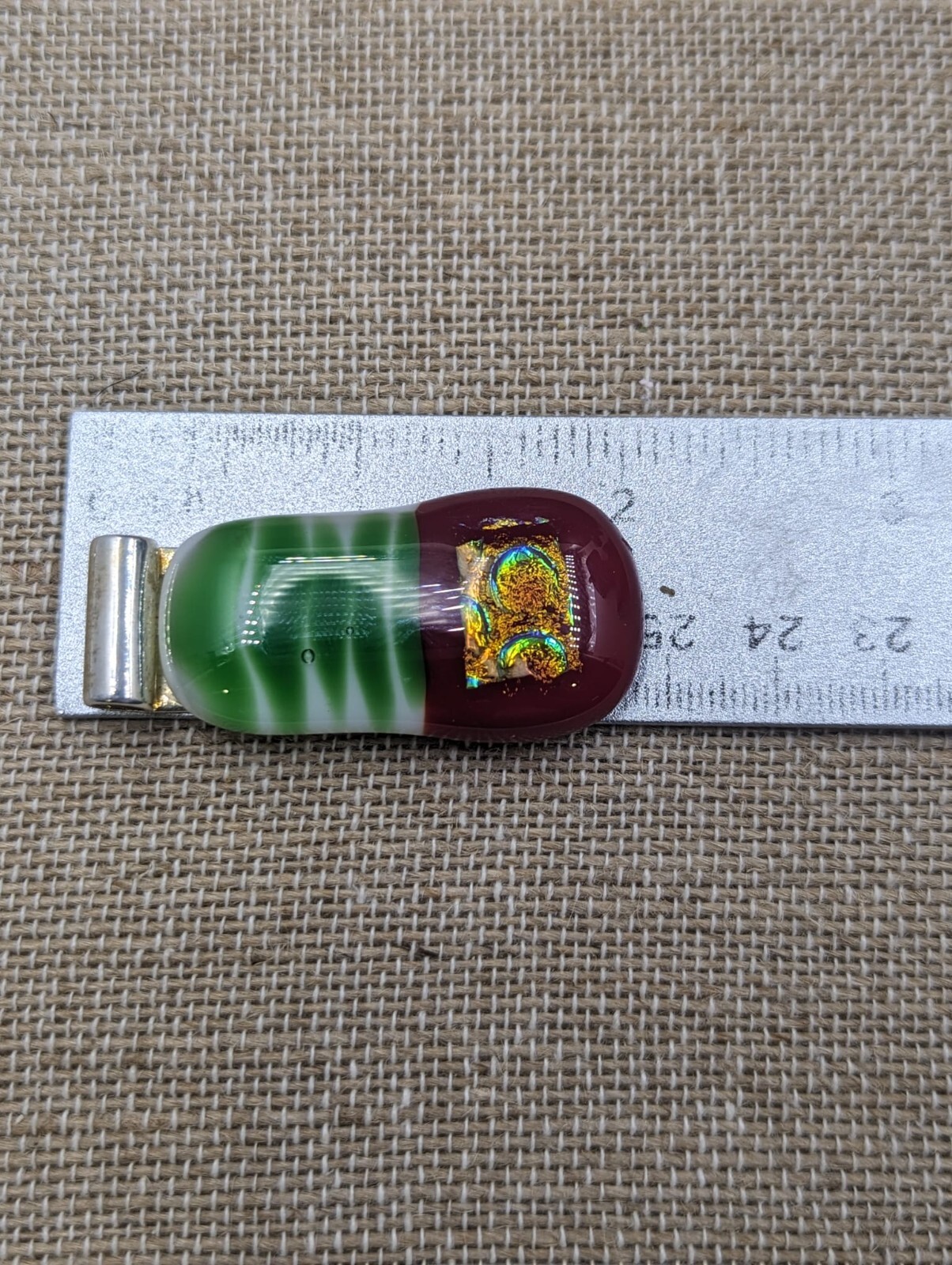 Vintage Genuine MURANO Glass Pendant Only Italy Abstract Art Glass SIGNED