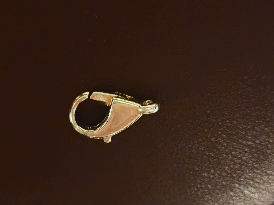 Big 14K Yellow Gold Lobster Claw Clasp 18.50 x 11 x 4mm