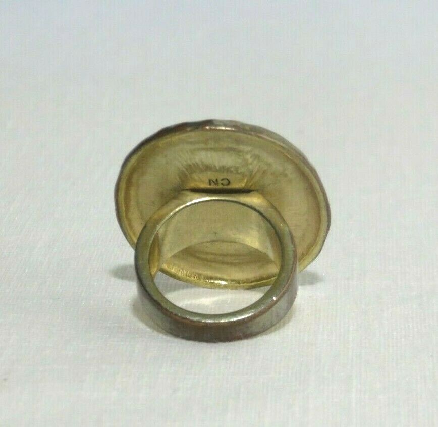 HSN SCASSI-CN Hammered Rim Pinkish Centered Gem Stunning! Lot 1526 lisasfinds