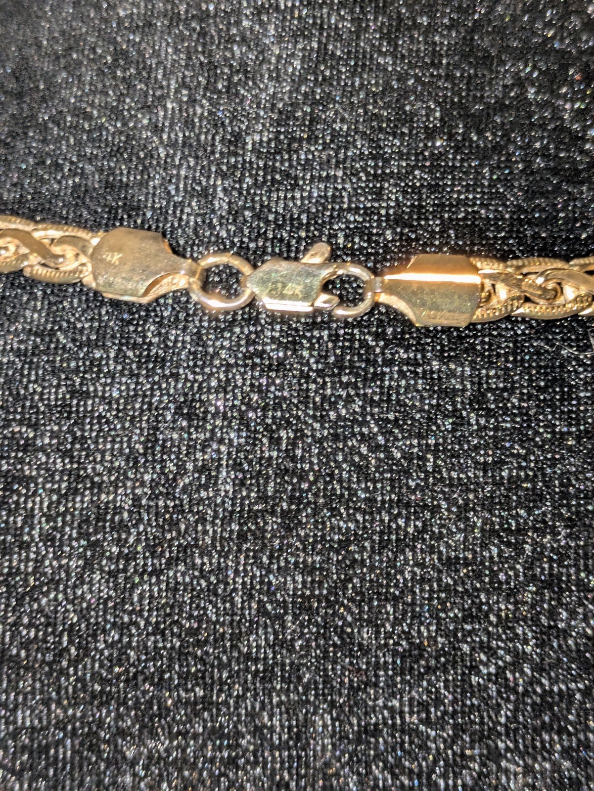 Heavy Vintage 14K Gold-Filled Woven Wheat Chain Necklace – 24 Inches, 49.07g