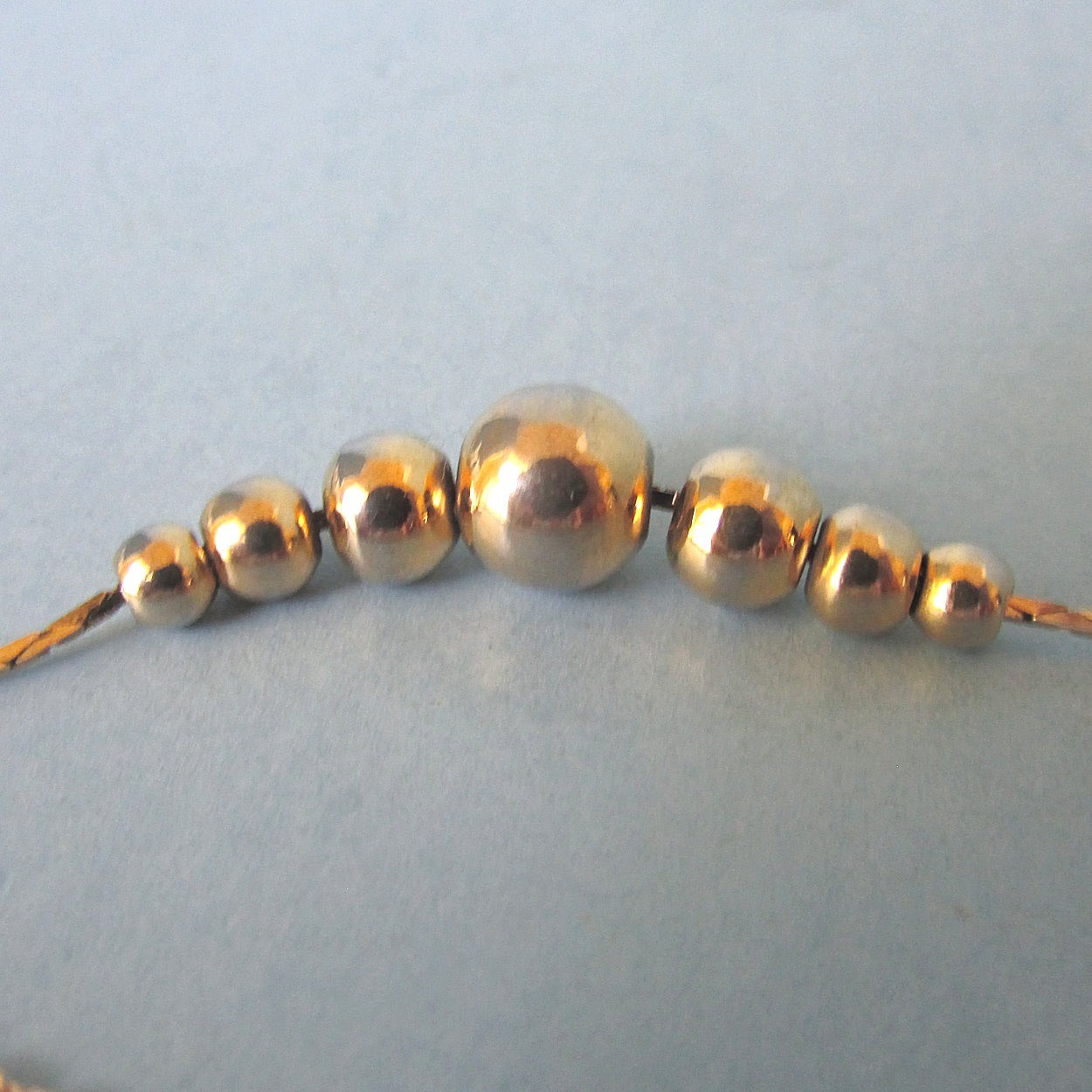 2 Gold Tone Metal Chain NECKLACE Jewelry Vintage 28″ & 18″