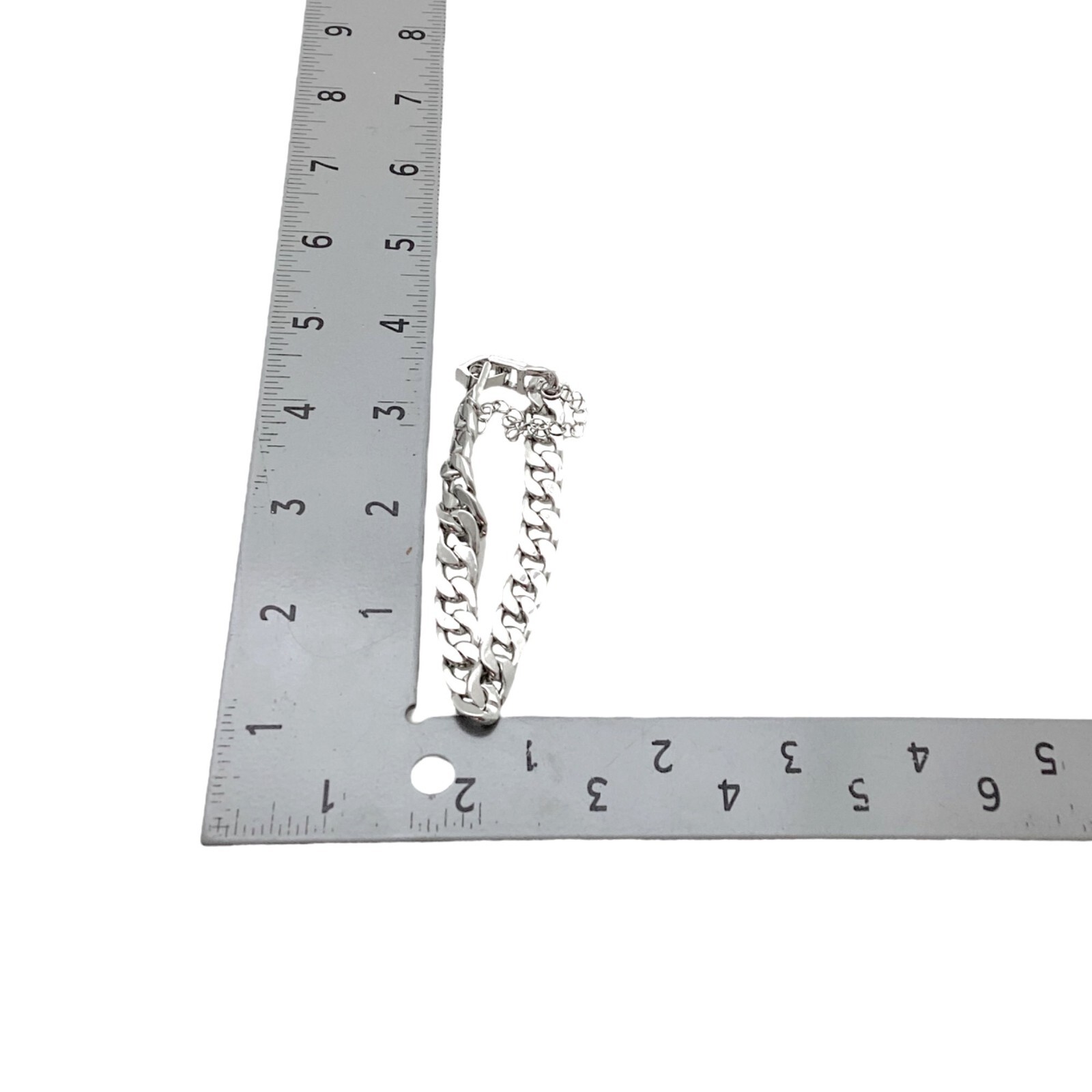 Cuban Miami Chain Bracelet S/M Silver Plated Business Casual Party Going Out