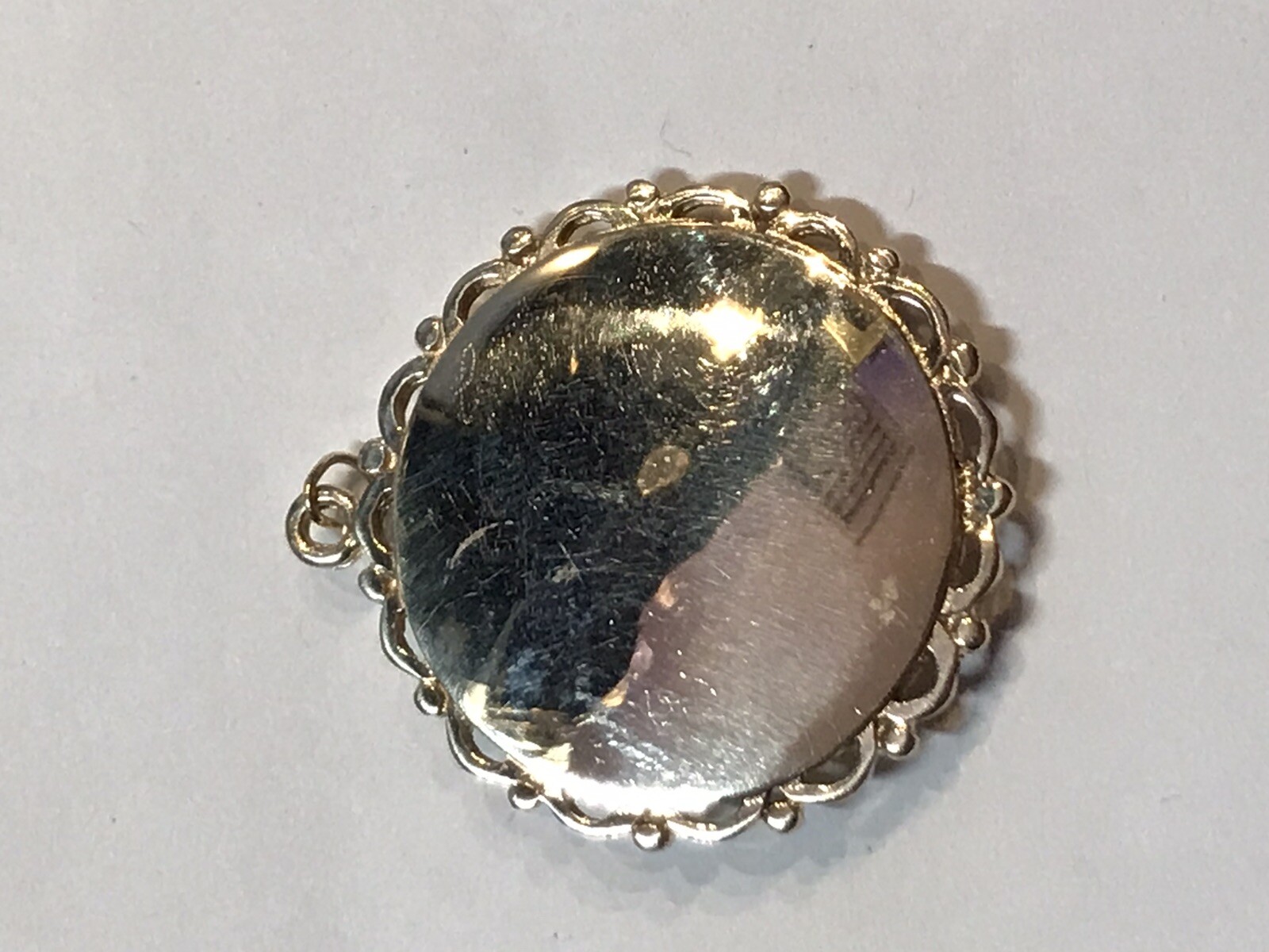VINTAGE 14K Yellow Gold Heavy “Happy Birthday” Multi Gem Charm 5.3 Grams, 27mm