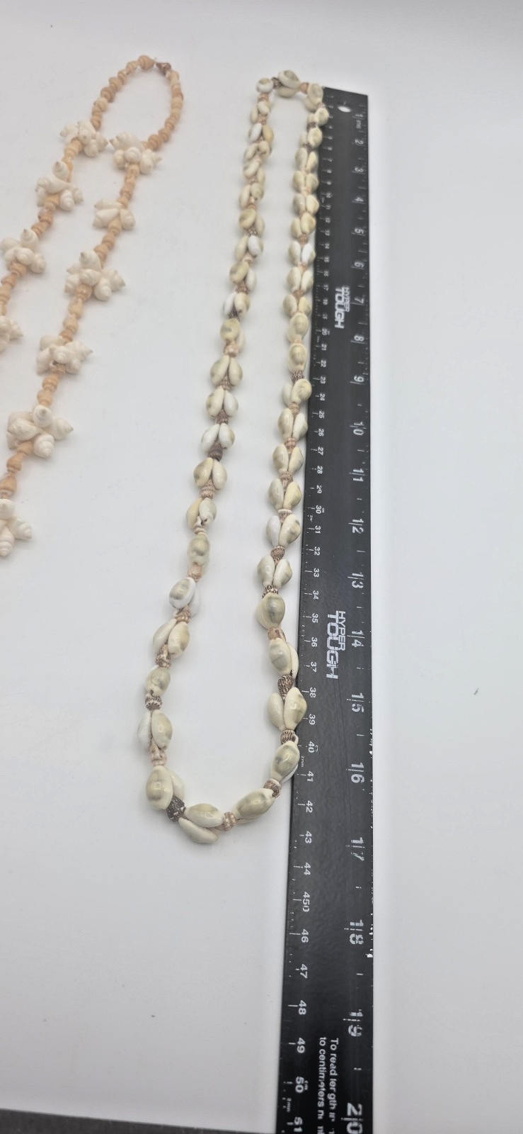 3 Vintage Seashell Beaded Necklaces Bohemian Popcorn Cluster Bow, Double Strand