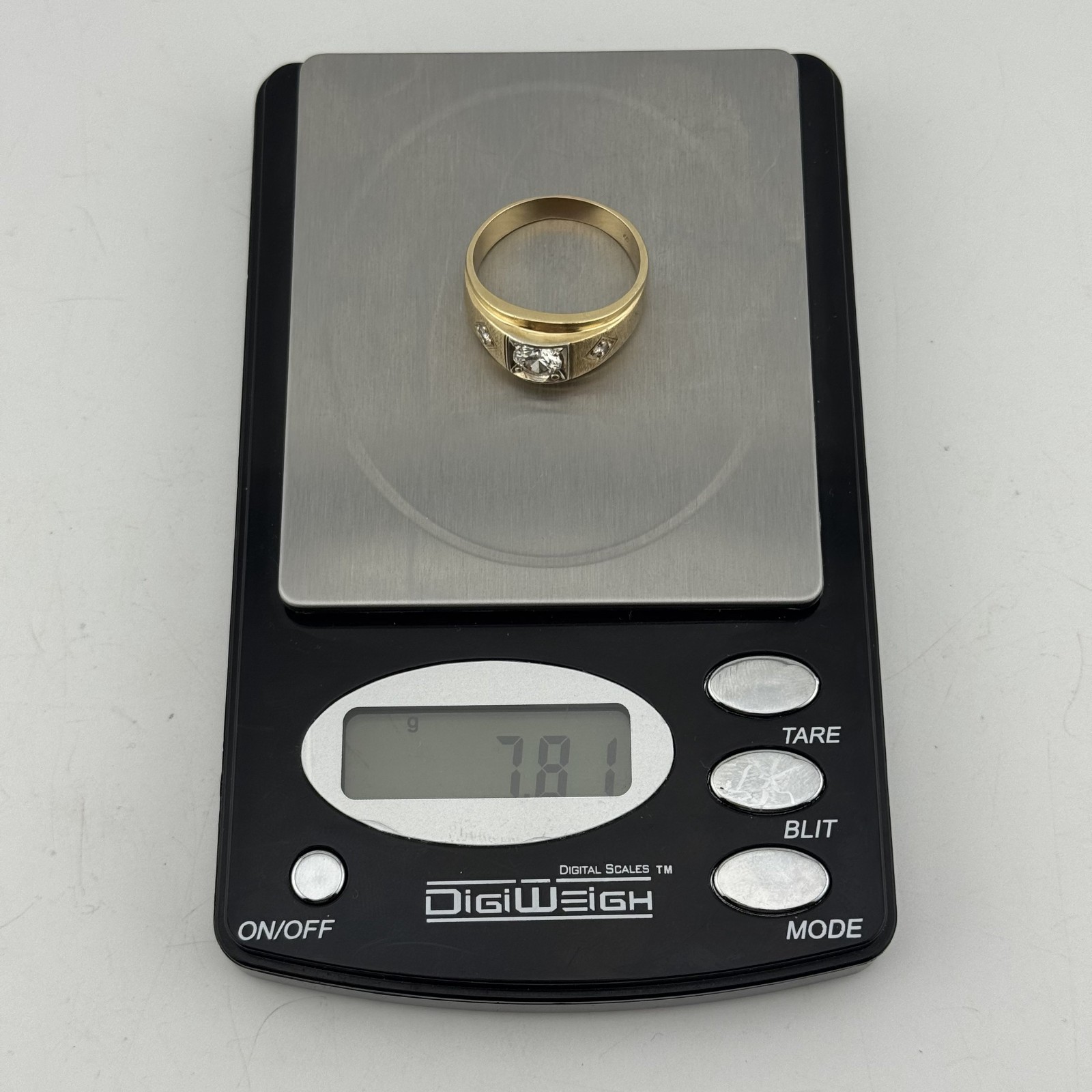 Vintage Circa 1950s–1960s 14K Yellow Gold 0.80ct Old European Cut Diamond Ring