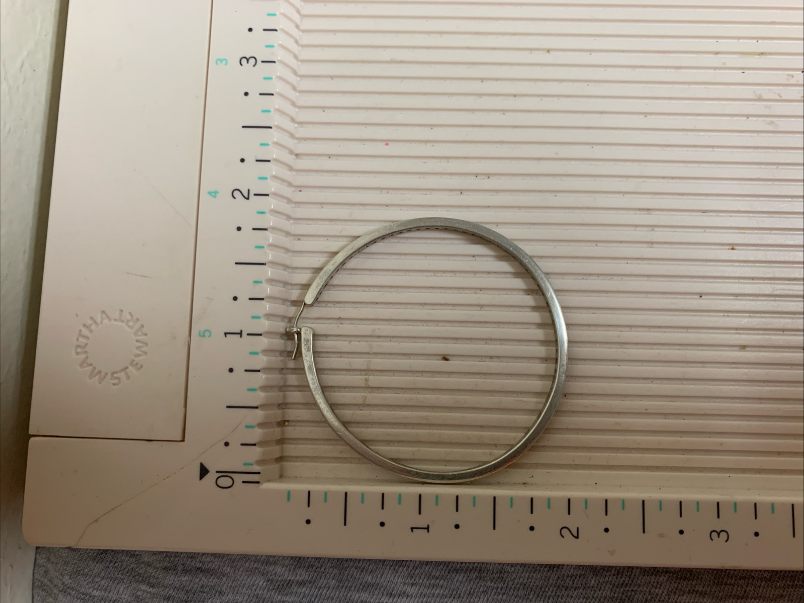 Vintage Sterling & Cubic Zirconia Dangle Drop Hoop Earrings