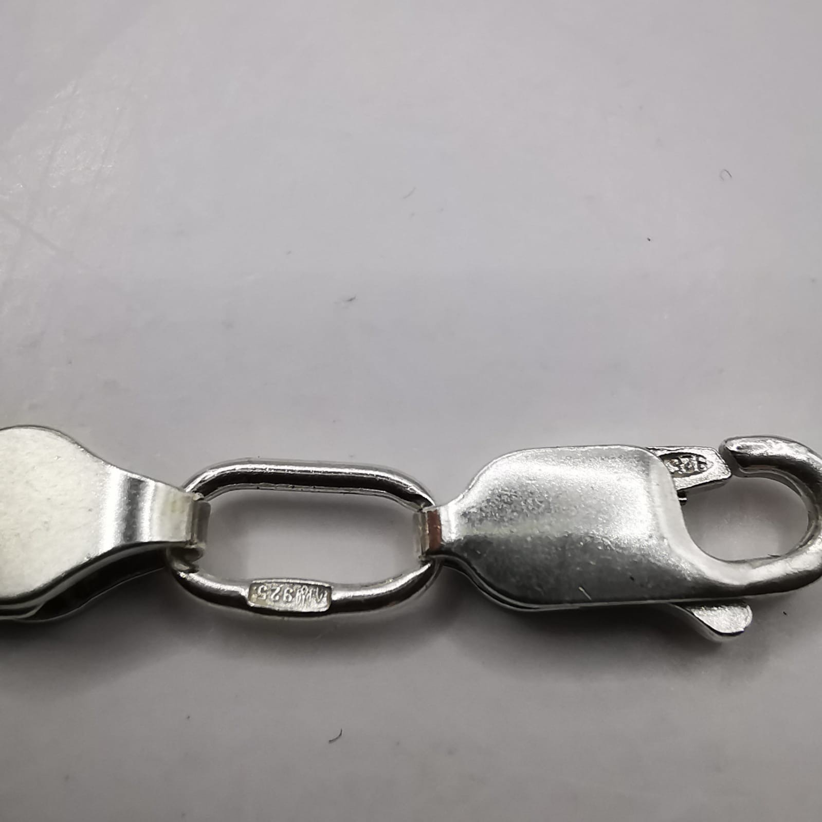 Vintage 925 Sterling Silver Chain Necklace Signed Handmade 7.0oz 19.80g