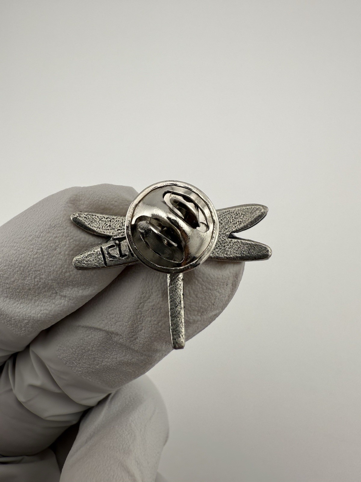 VTG Small Dragon Fly Pewter? Lapel Pin by Clift