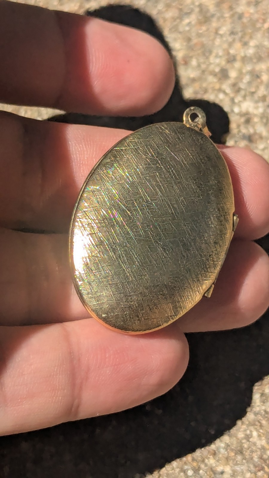 VINTAGE 1971 Fran Moore Moppetts Locket Necklace Gold Tone