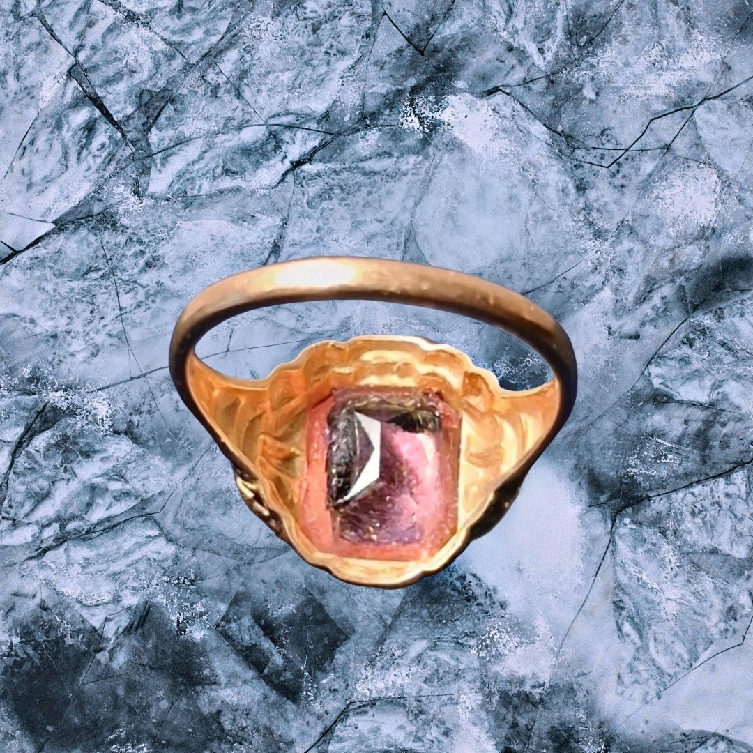 1940s BDA 10K Pink Sapphire Ring