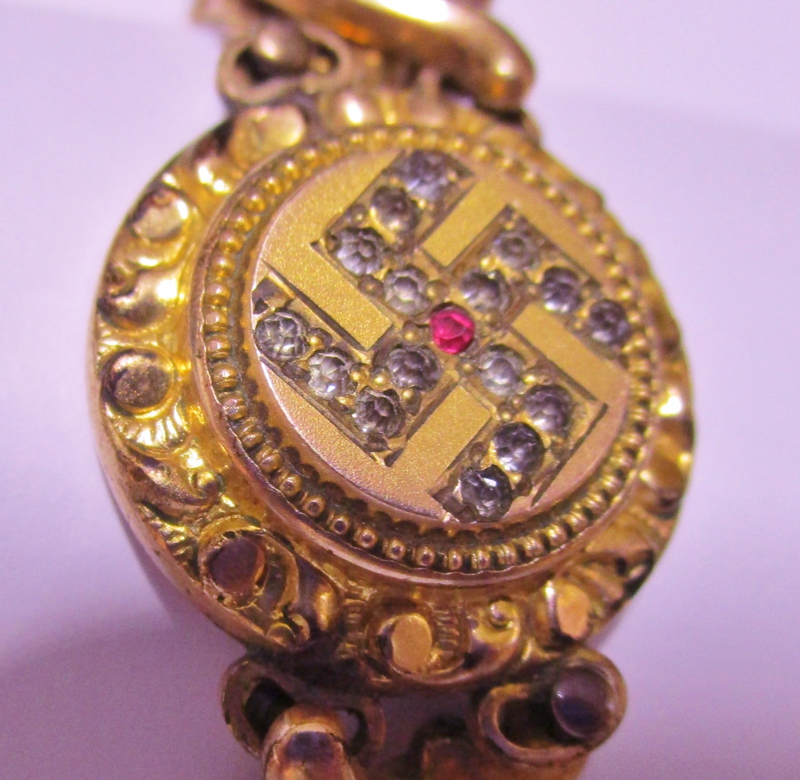 Vintage Copper/Gold Tone – Expanding – Indian Good Luck Design Bracelet