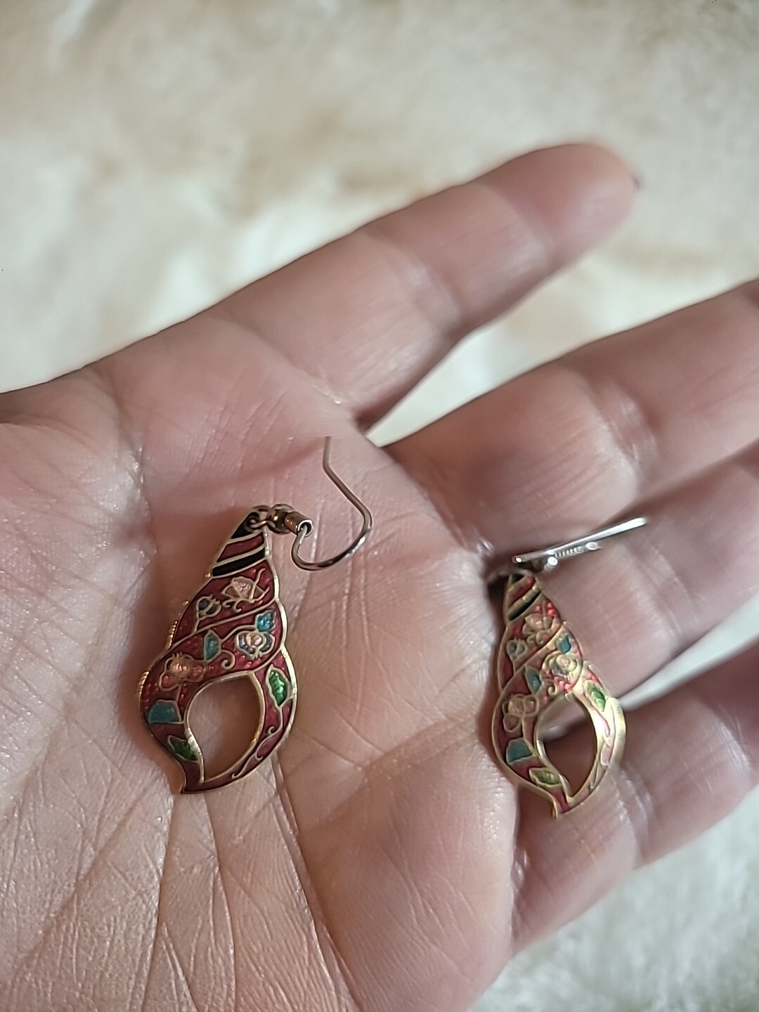 Vintage Earrings Drop Dangle Hook Pierced Jewelry Costume