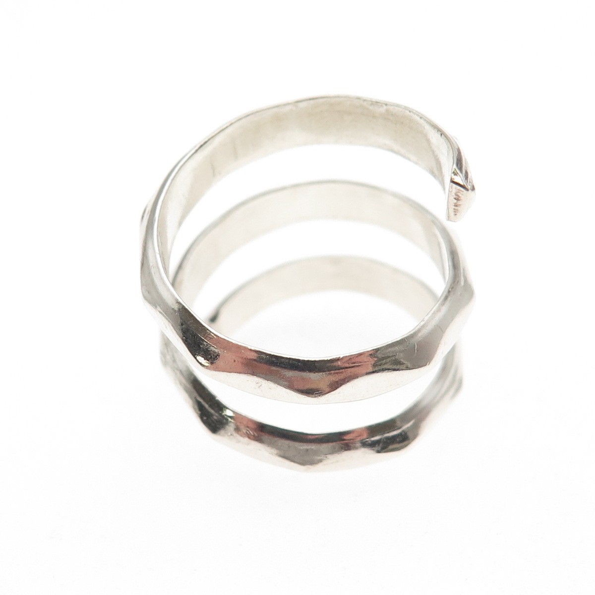 Dominique Dinouart Sterling Vintage Mexico Modernist Adjustable Ring Size 8.25