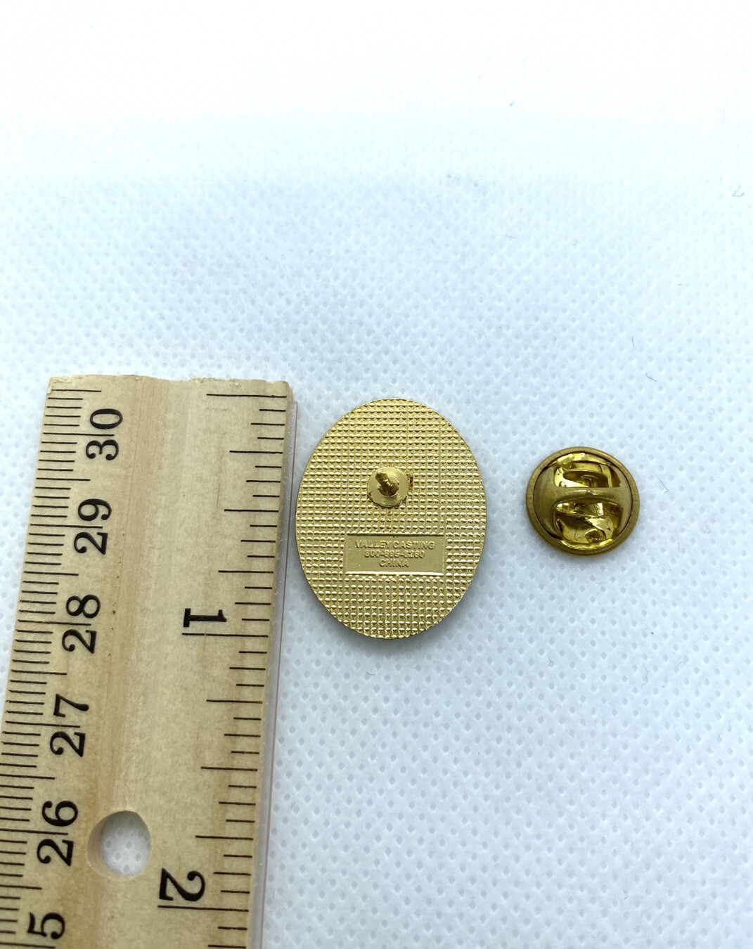 Vintage Rose Lapel Pin By Valley Casting Gold Tone D8
