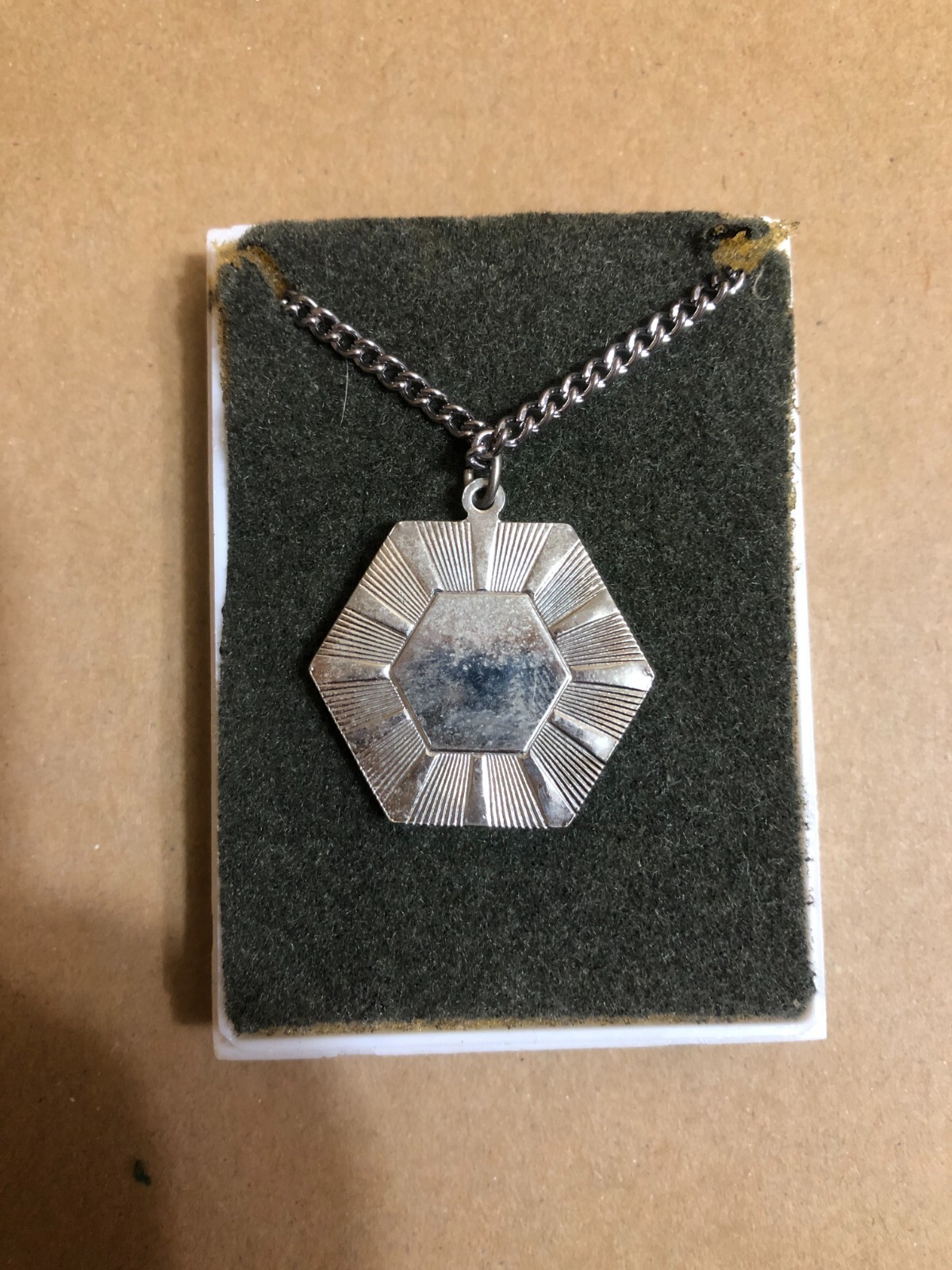 Vintage Silver Tone 1938 Indian Head Buffalo Nickel Pendant **