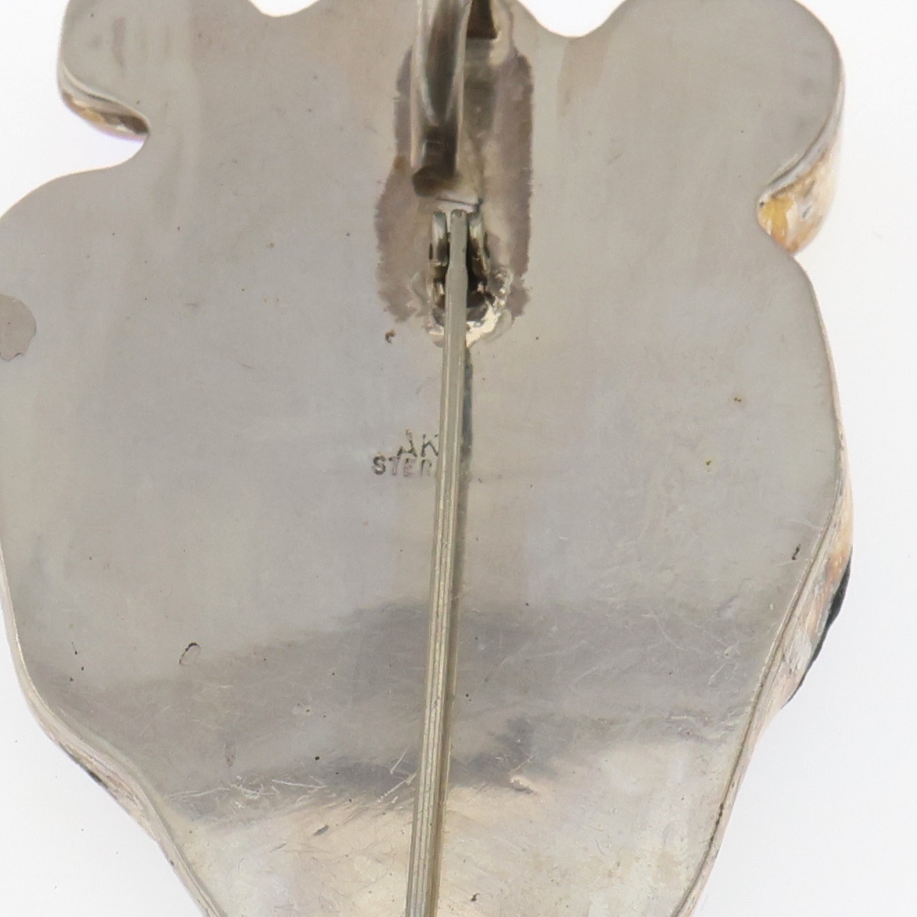 Amy Kahn Russell Sterling Silver Multi Stone Pendant/Pin 2.5″