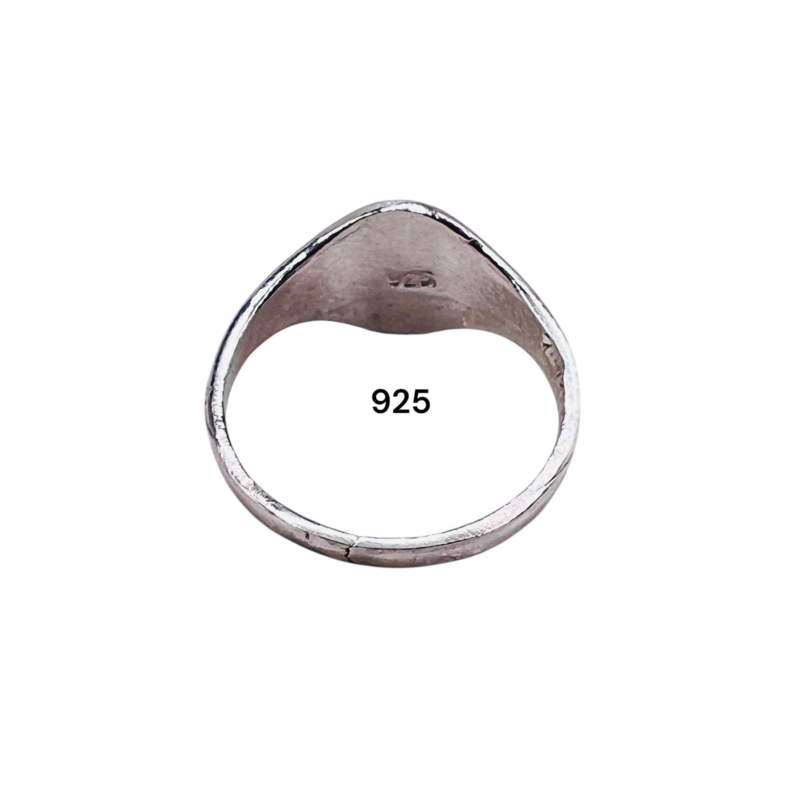 Initial Letter P Signet 925 Sterling Silver Child Woman Pinky Ring Size 3.5