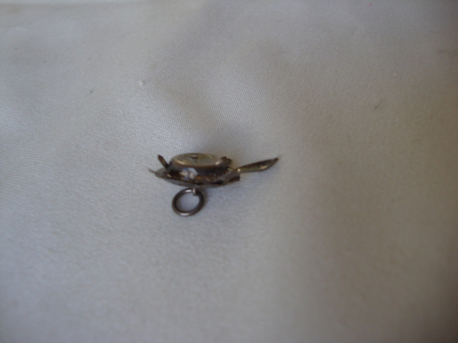 ANTIQUE CHINA CIRCA 1920-30s SMALL 3D TURTLE HEAD FEET MOVE SILVER 925 PENDANT