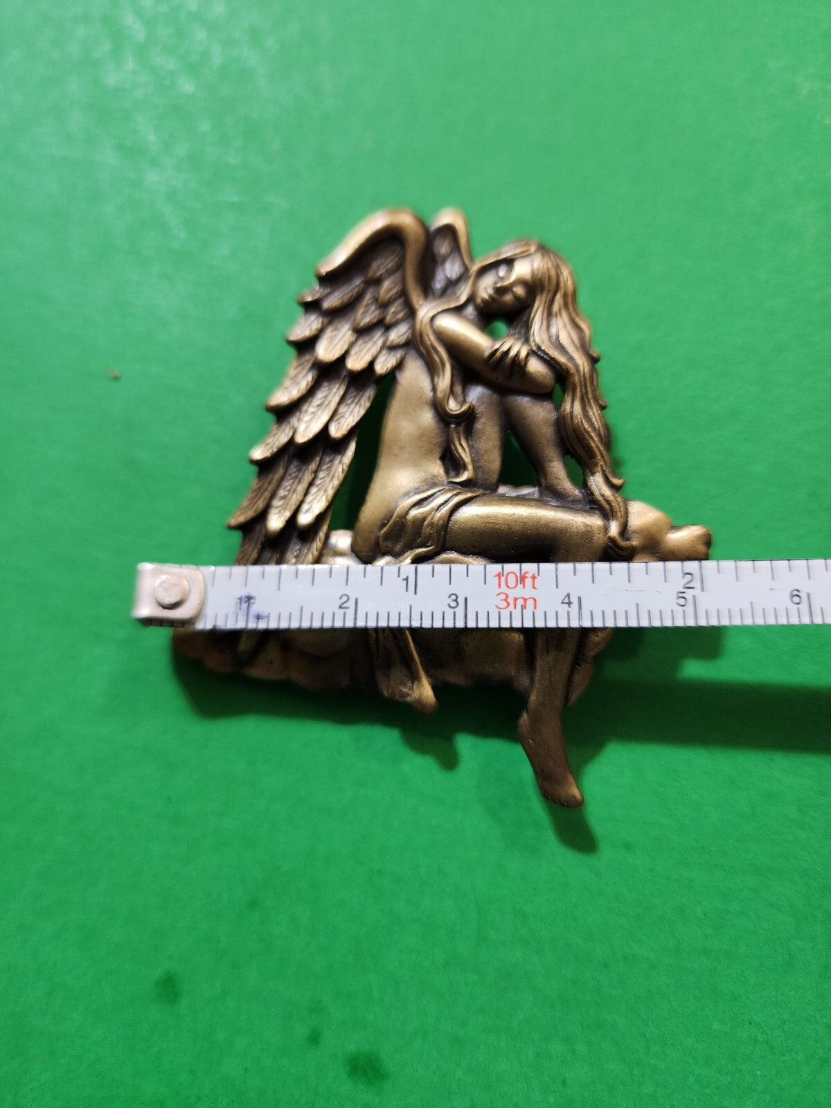 Vintage JJ Jonette Fairy Brooch Art Nouveau Style Whimsical Fantasy Pin Brooch