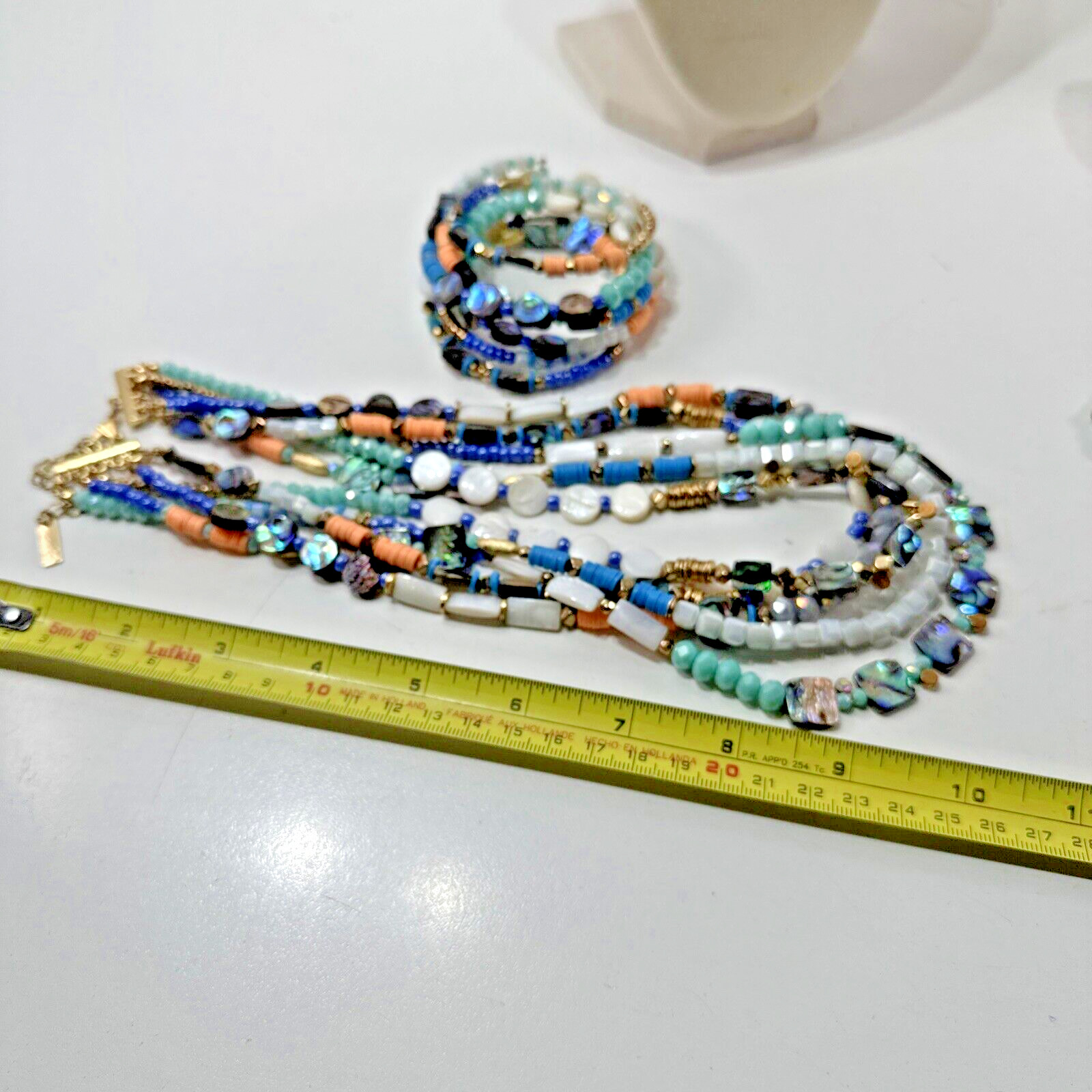 Beautiful Vintage Estate Lot 4x Beaded/Metal/STONES 2X Necklaces 2X Bracelets
