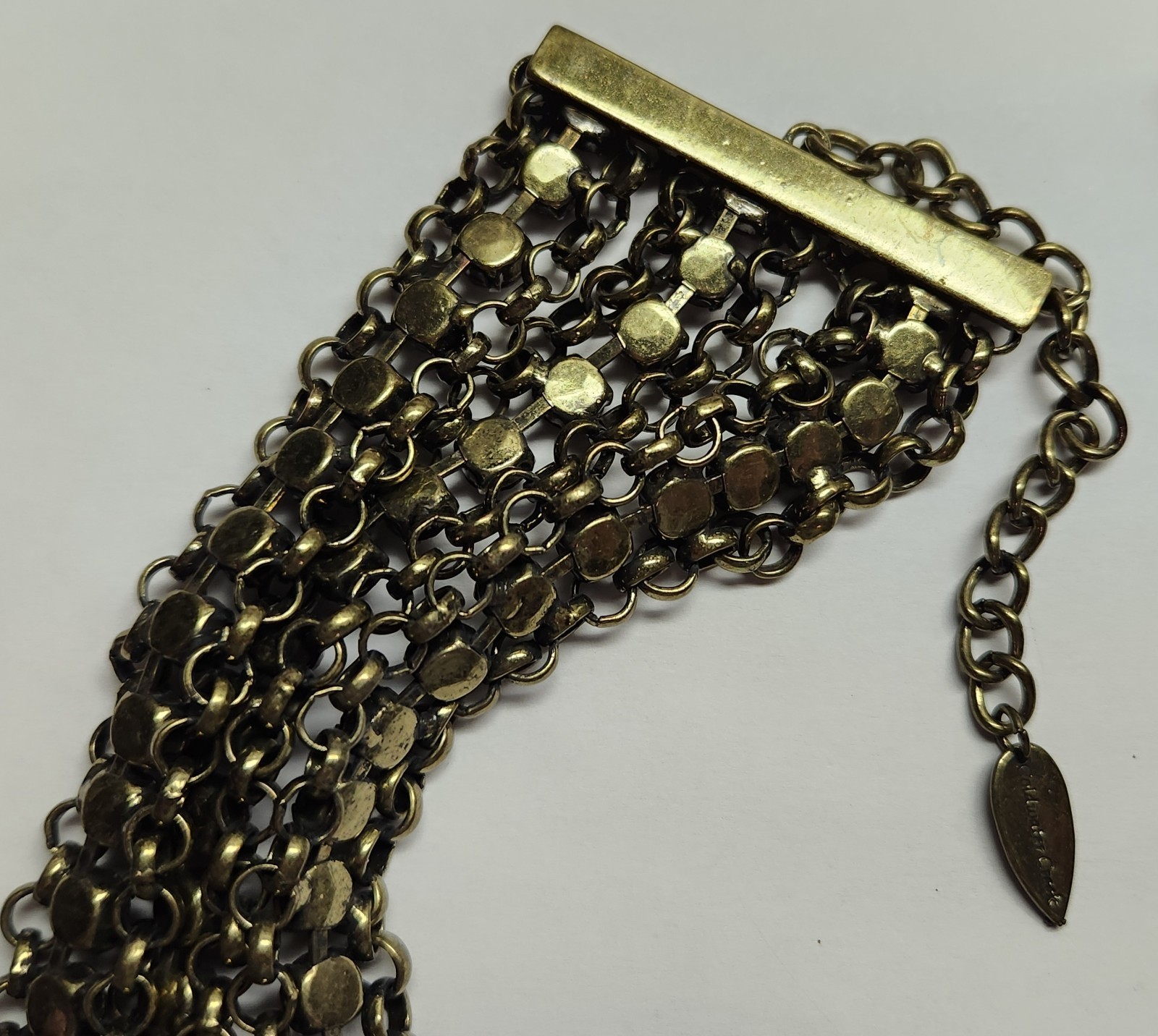 Coldwater Creek Rope-Style Red Faceted Stone Necklace