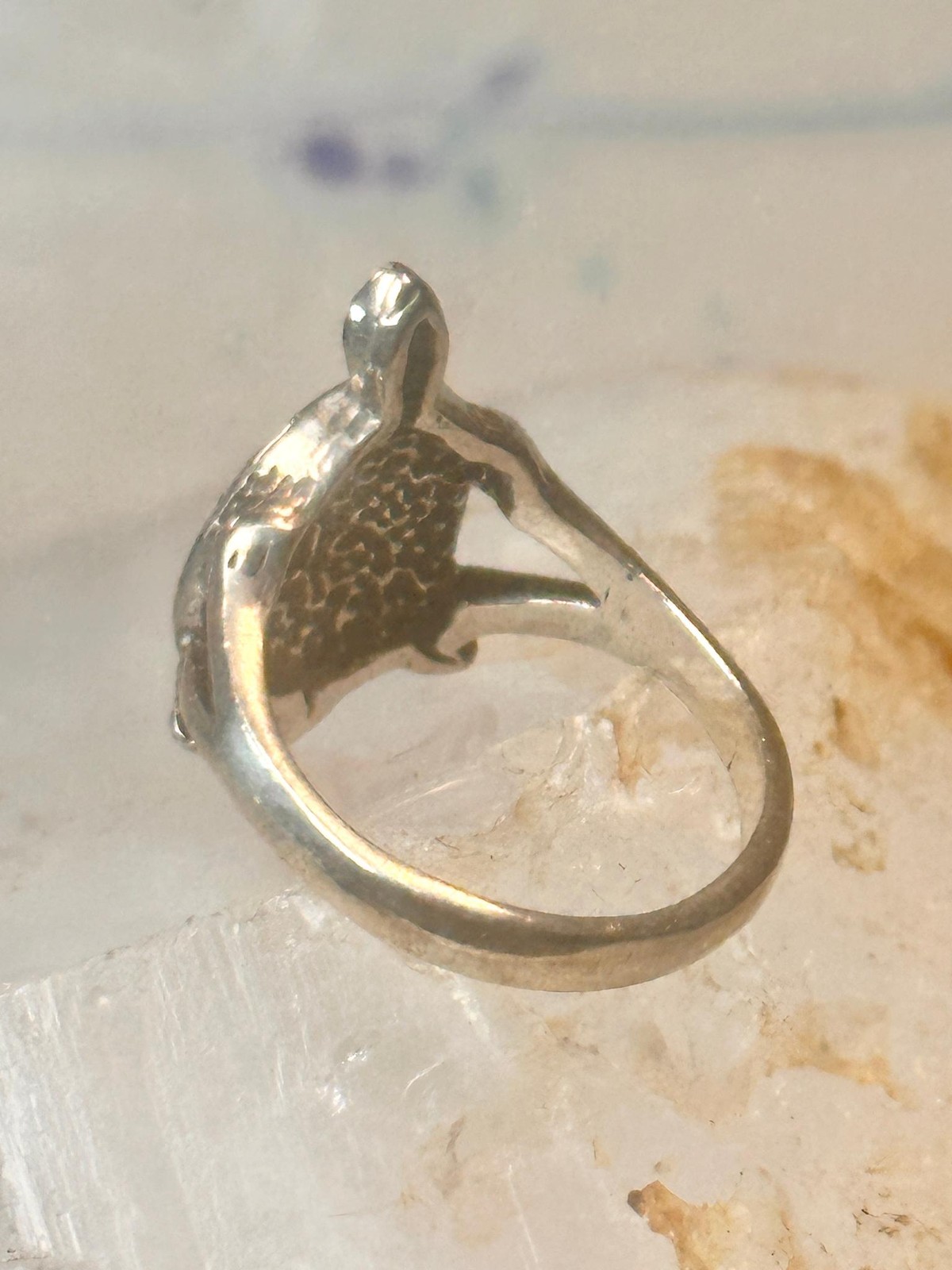 Vintage turtle ring size 6.5 Sterling silver women girls