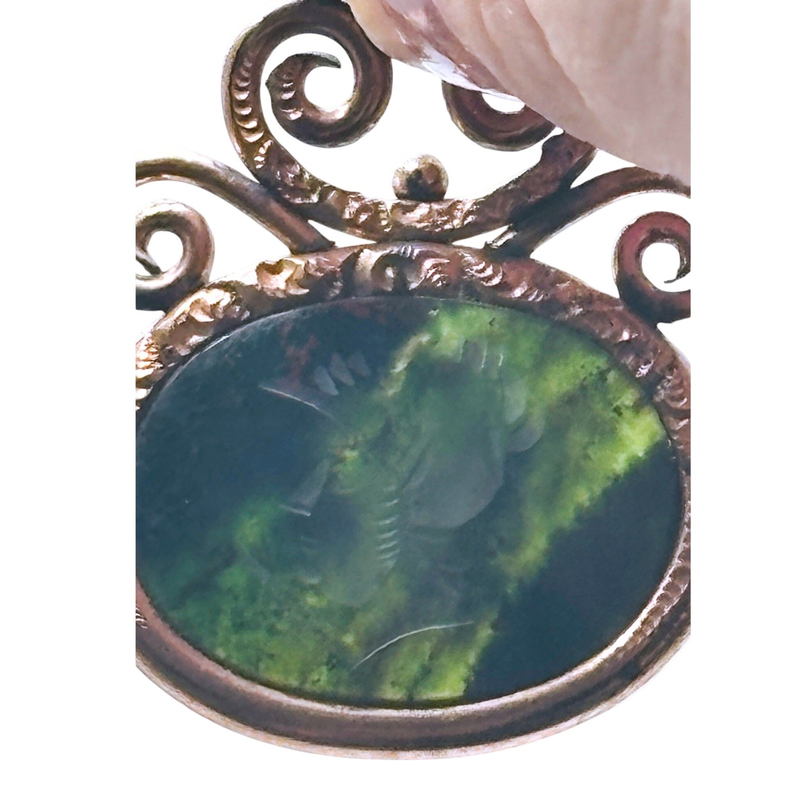 Antique Victorian Gold Filled Intaglio Pendant Fob Classical Carving