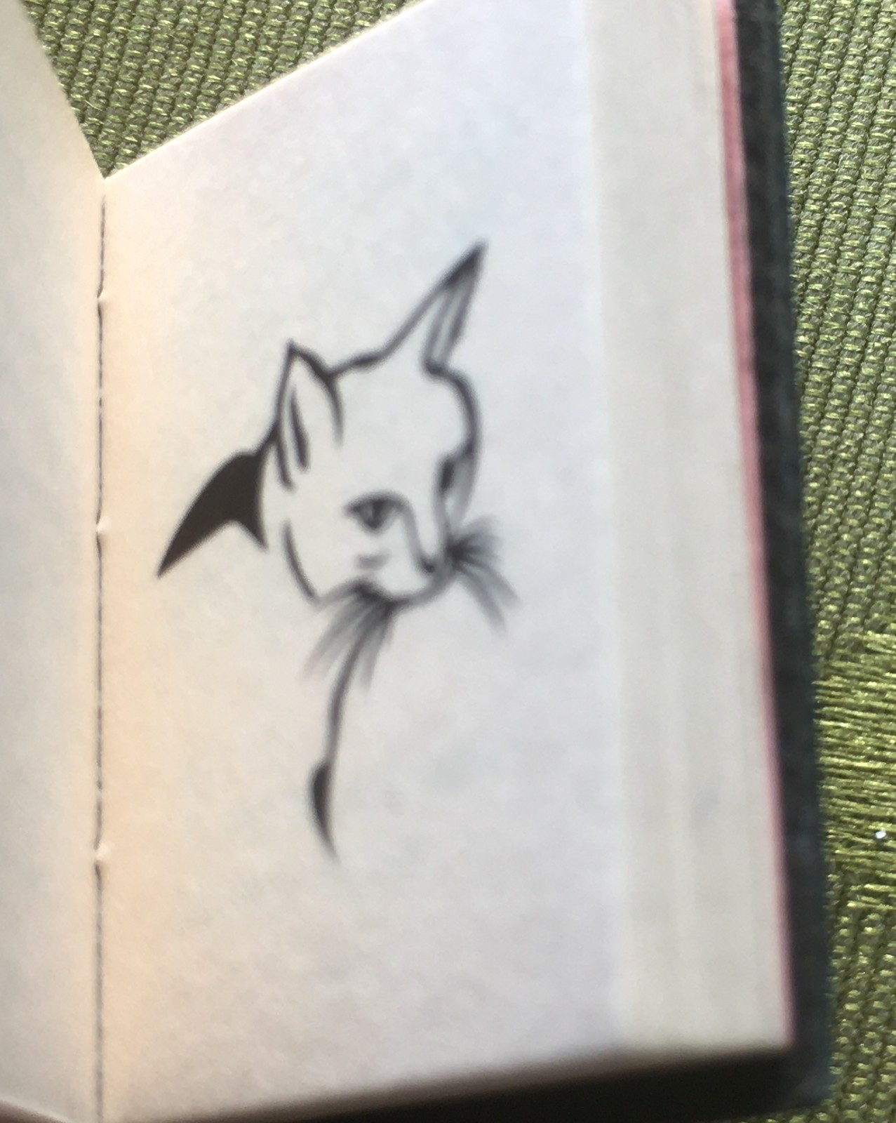 FRENCH RARE 1970s ANIMAL RIGHTS PIN BROOCH~SMALL BOOK SHAPE~UNIQUE VINTAGE GIFT