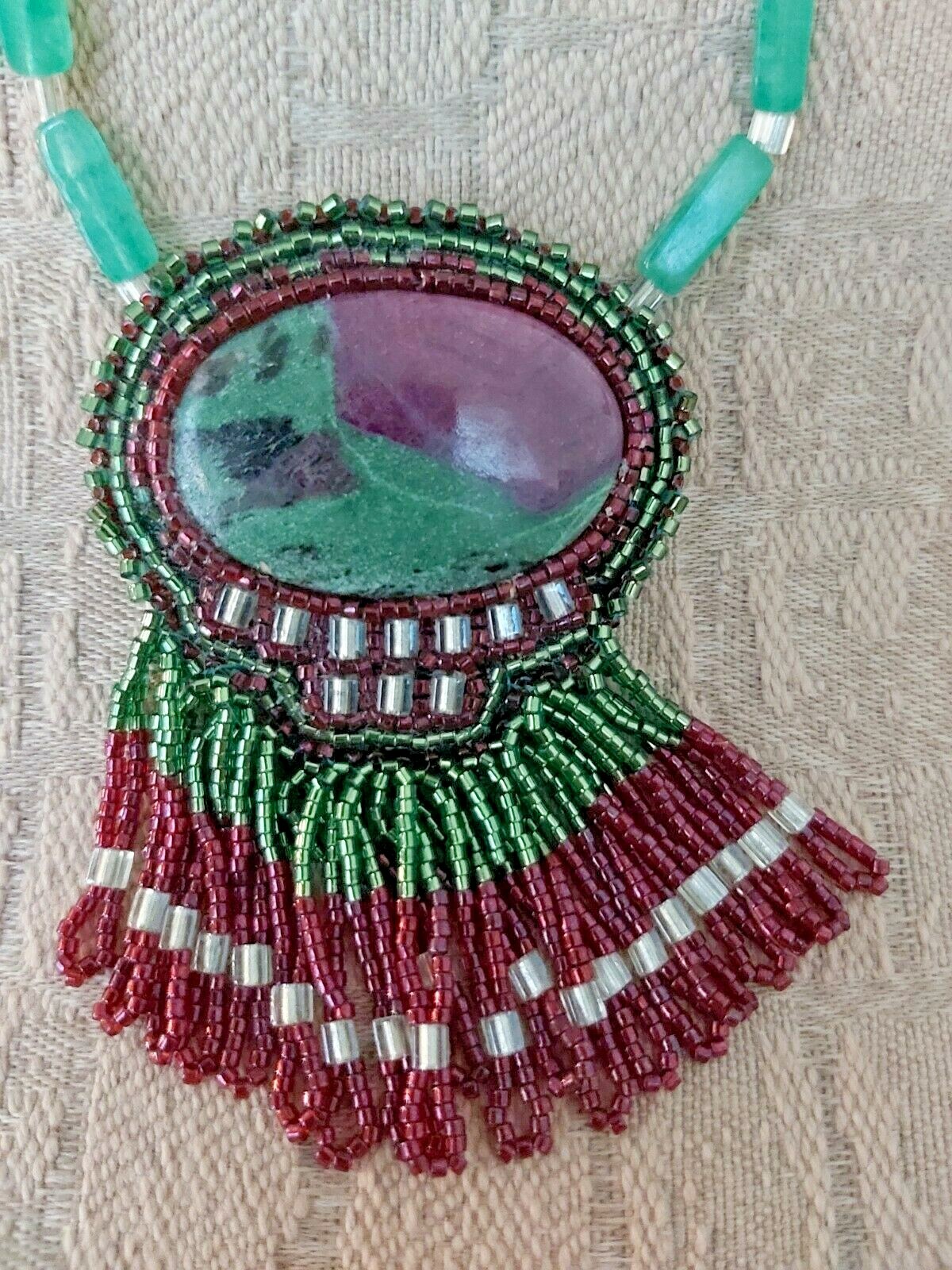 2 Southwestern Beaded Necklaces W/ toggle Closure-PLEASE LOOK AT ALL PICTURES