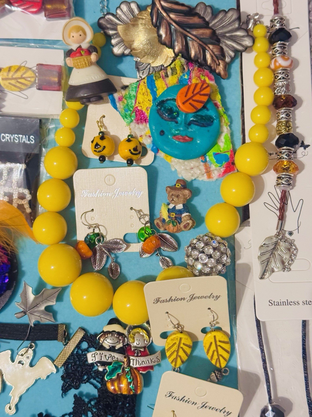 Halloween Fall Theme Jewelry Lot Of 65. Some Signed Some New With Tag